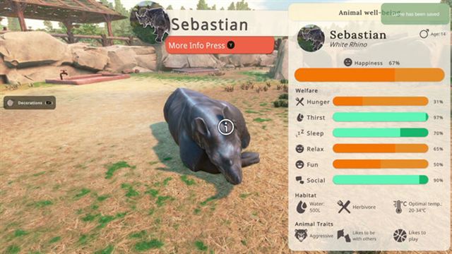 Hình ảnh trong game Zoo Simulator-TENOKE Hình ảnh trong game Zoo Simulator-TENOKE