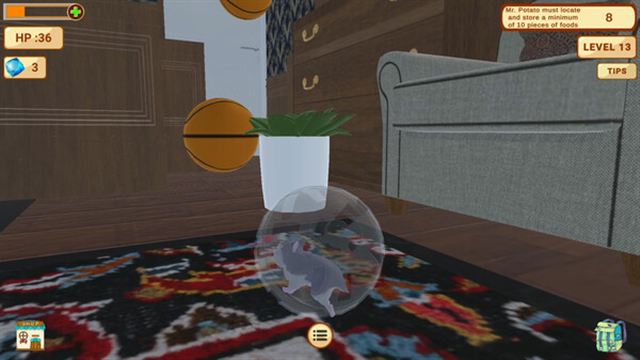 Hình ảnh trong game Hamsterball Potatos Great Escape-TENOKE Hình ảnh trong game Hamsterball Potatos Great Escape-TENOKE