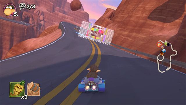 Hình ảnh trong game Moorhuhn Kart 4-TENOKE Hình ảnh trong game Moorhuhn Kart 4-TENOKE