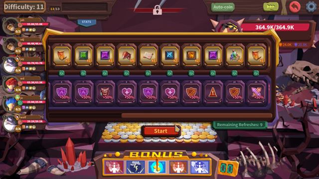 Hình ảnh trong game Coin Push RPG-TENOKE Hình ảnh trong game Coin Push RPG-TENOKE