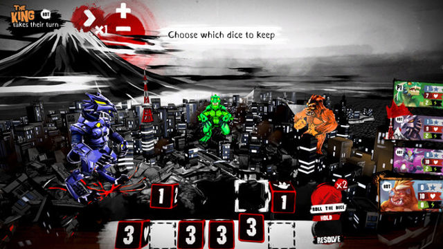 Hình ảnh trong game King of Tokyo Richard Garfield-GoldBerg