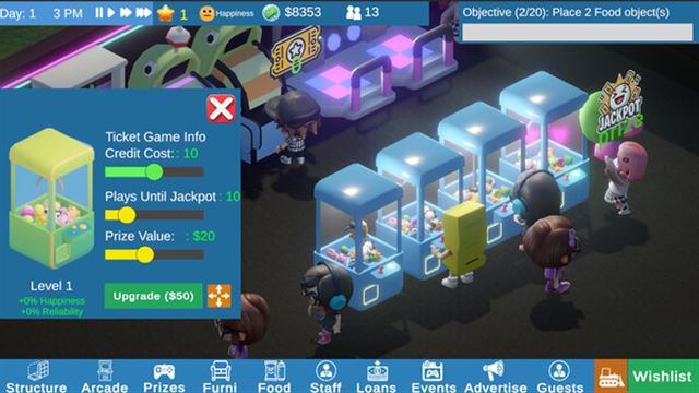 Hình ảnh trong game Arcade Manager Early Access Hình ảnh trong game Arcade Manager Early Access