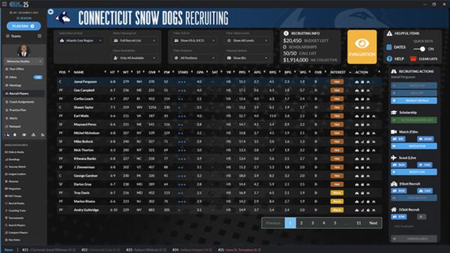 Hình ảnh trong game Draft Day Sports College Basketball 2025-TENOKE Hình ảnh trong game Draft Day Sports College Basketball 2025-TENOKE