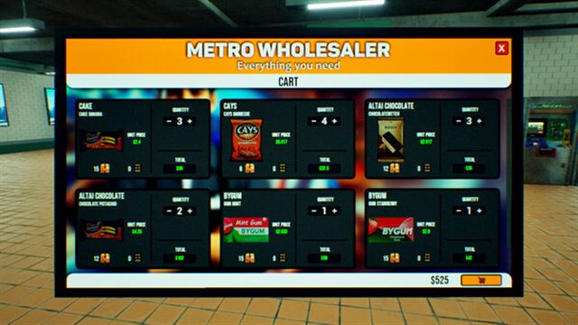 Hình ảnh trong game Metro Mini Market Simulator-TENOKE Hình ảnh trong game Metro Mini Market Simulator-TENOKE