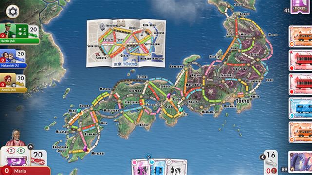 Hình ảnh trong game Ticket to Ride Japan Expansion-TENOKE Hình ảnh trong game Ticket to Ride Japan Expansion-TENOKE
