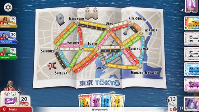 Hình ảnh trong game Ticket to Ride Japan Expansion-TENOKE Hình ảnh trong game Ticket to Ride Japan Expansion-TENOKE