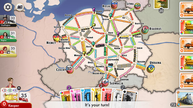 Hình ảnh trong game Ticket to Ride Poland Expansion-TENOKE