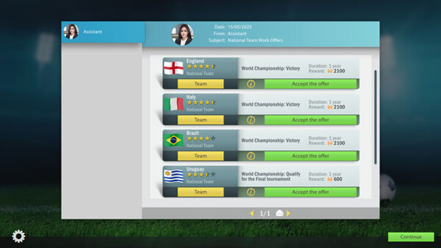 Hình ảnh trong game Football Tactics And Glory World Championship-P2P Hình ảnh trong game Football Tactics And Glory World Championship-P2P