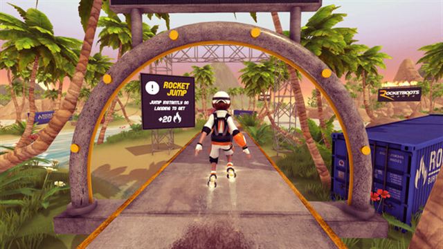 Hình ảnh trong game Rocket Boots Mania-TENOKE Hình ảnh trong game Rocket Boots Mania-TENOKE