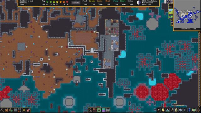 Hình ảnh trong game Dwarf Fortress v51.05-P2P Hình ảnh trong game Dwarf Fortress v51.05-P2P
